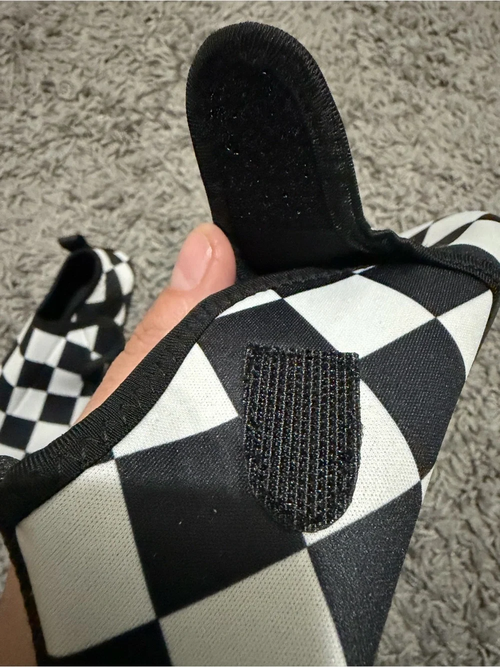 Rebel Bro- *Never Worn* Kids Black and White Slip-On Water Shoes XL 11-12C